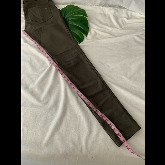 $210 Rag &‎ Bone Equestrian Skinny Jean Olive [ SZ 26 ] - Picture 2 of 8